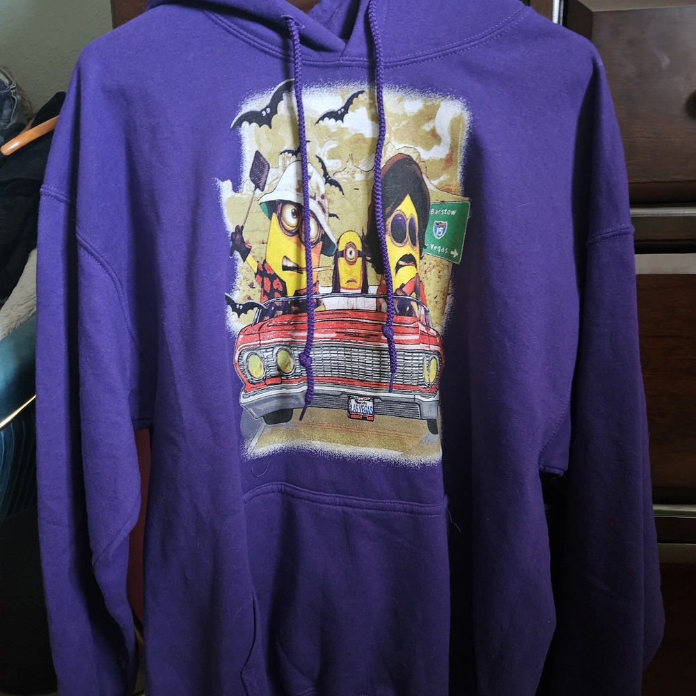 Purple Graphic Hoodie
